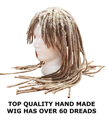 HandinHand Creations Dreadlock Wig for Men Hippie Gangster Beach Bum Reggae Rasta Man Dreads Costume
