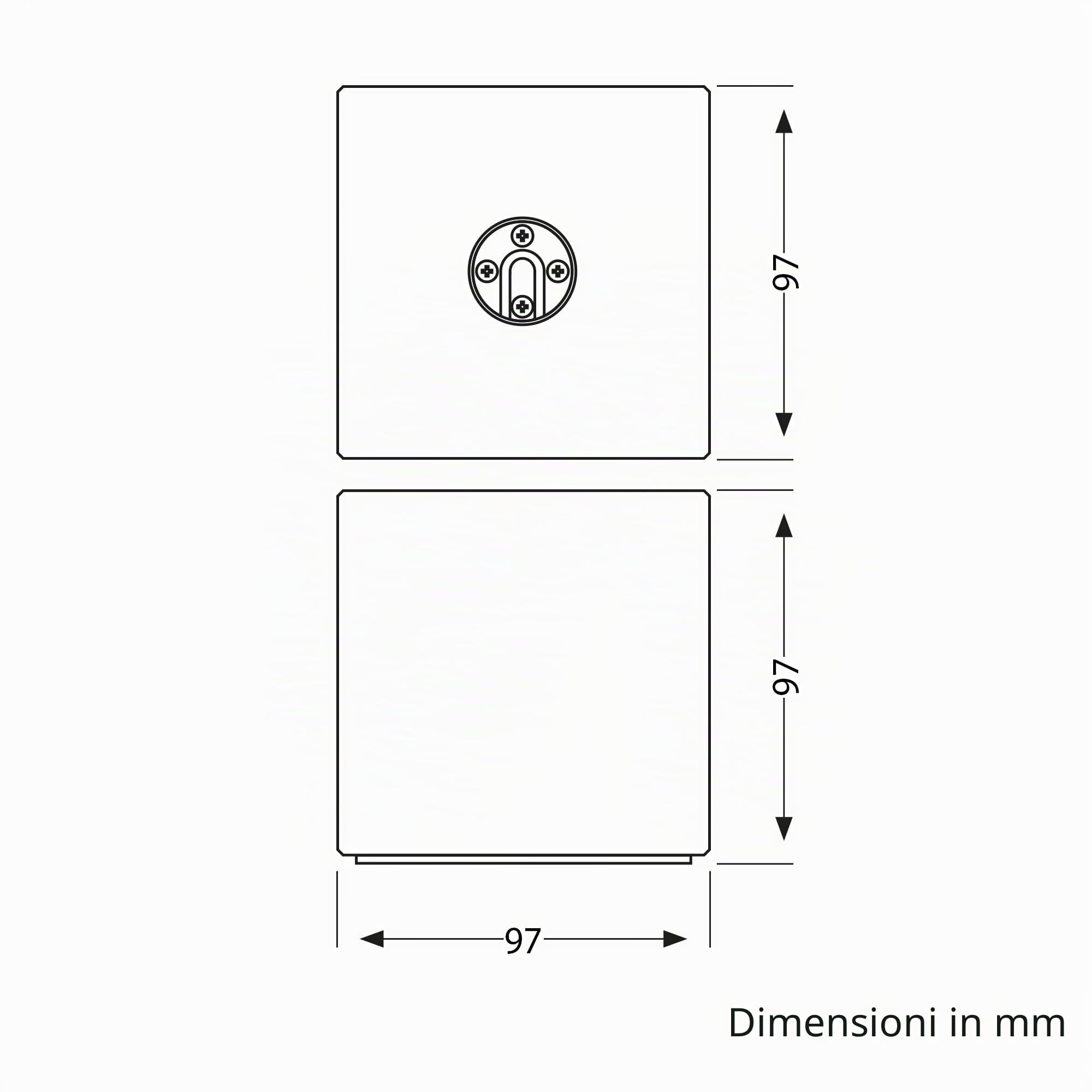 ledscom.de 2 lampade da tavolo HITO, interruttore, USB, legno vero (albero della gomma), quadrate, marrone chiaro, 1x E27 max. 60W