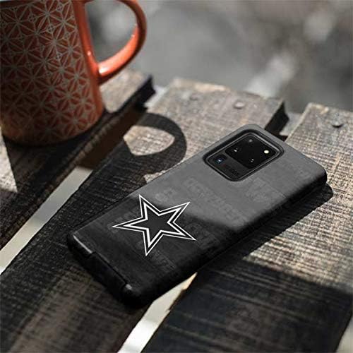 Skinit Pro Phone Case Compatible with Galaxy S20 Ultra 5G - Officially Licensed NFL Dallas Cowboys Black & White Design