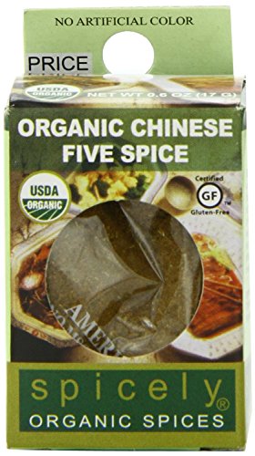 Spicely Organic Seasoning Chinese Five Spice 0.40 Ounce ecoBox Certified Gluten-Free