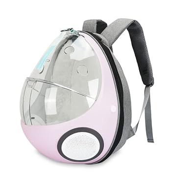 PetGains PGHB Egg-Shaped pet Travel Backpack - Pink