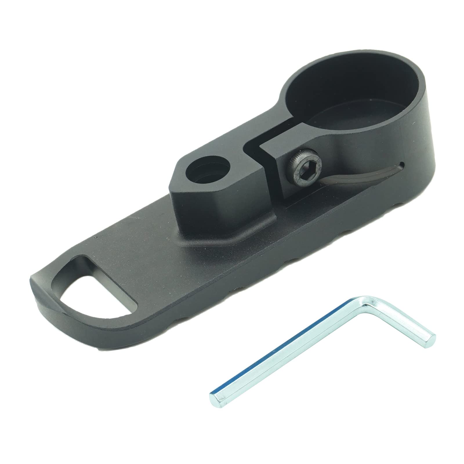 LYHgogo Suitable for 30mm (1.17 Inch) 360° ARP Buffer Circular Tube Aluminum Fastener Adapter (Black)