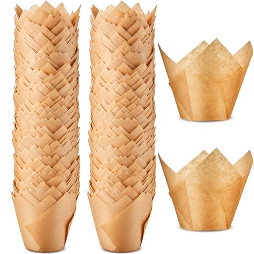 Motiskyy 300 Pcs Jumbo Muffin Liners for Baking 2-1/4