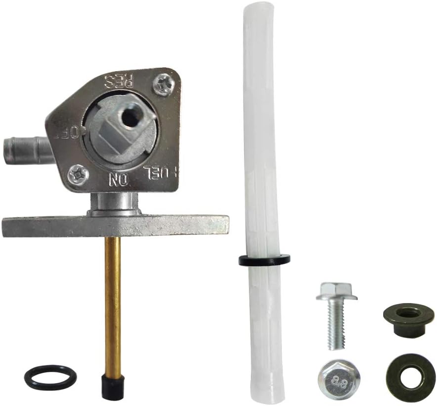 Fuel Petcock & Lever Compatible with Honda TRX350 TRX400 TRX420 Rancher TRX400 TRX450 TRX500 Foreman Rubicon TRX650 Rincon TRX250 Recon TRX250EX OE 16950-HN7-003 16950-HM8-003