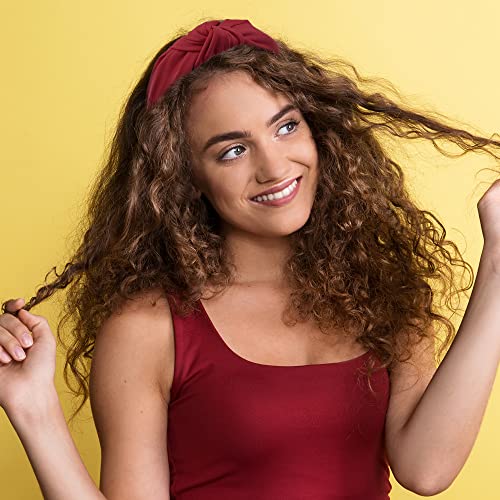 Siquk 15 Pieces Knot Headbands Womens Knotted Headbands Cross Knot Headband Wide Cloth Top Knot Headband For Women #TOP5