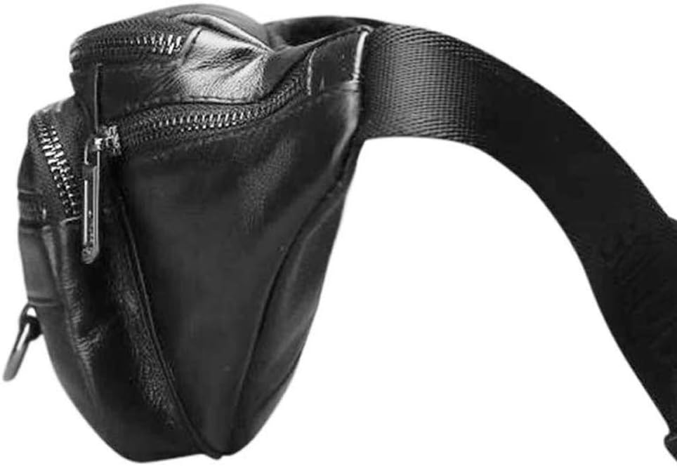 Leather Fanny Pack Waist Bag for Men Women Outdoor Travel Walking Hiking Camping Phone Pouch Wallet Casual Daypack - Image 5