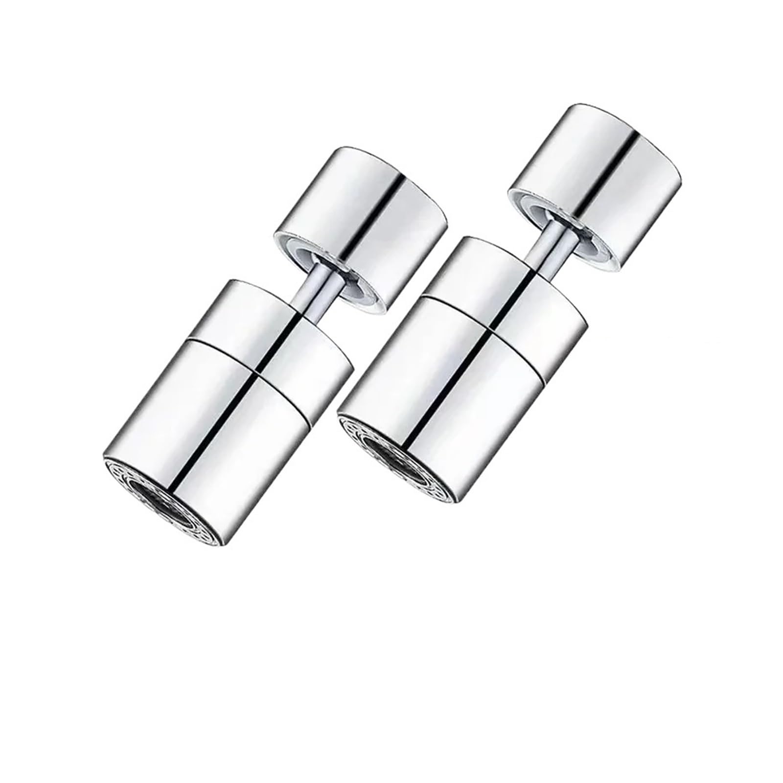 Aireador Grifo Cocina Grifo universal for lavabo de baño con boquilla antisalpicaduras giratoria y extensión lavado para cocina baño(Two double gear)