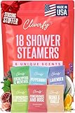 Cleverfy Bath Bombs Aromatherapy - 18 Pack of Shower Bath Bombs with Essential Oils. Self Care Stocking Stuffers for Women and Teens and Christmas Gifts for Women. Red Set