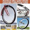 LSQXSS Adult Tricycle with 18inch Wheels,Three Wheel Bicycles for Senior with Bell Brake System &Large Cargo Basket,Low-Step Through Carbon Steel Frame Trike for Leisure, Shopping, And Beach Rides #5