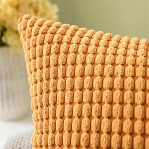 Taie d'oreiller velours côtelé housse de coussin salon chambre