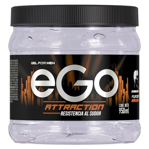 Fijadores Y Modeladores, Compra de libro digital eGo Gel Cabello Attraction para Hombre, Negro, 950 ml