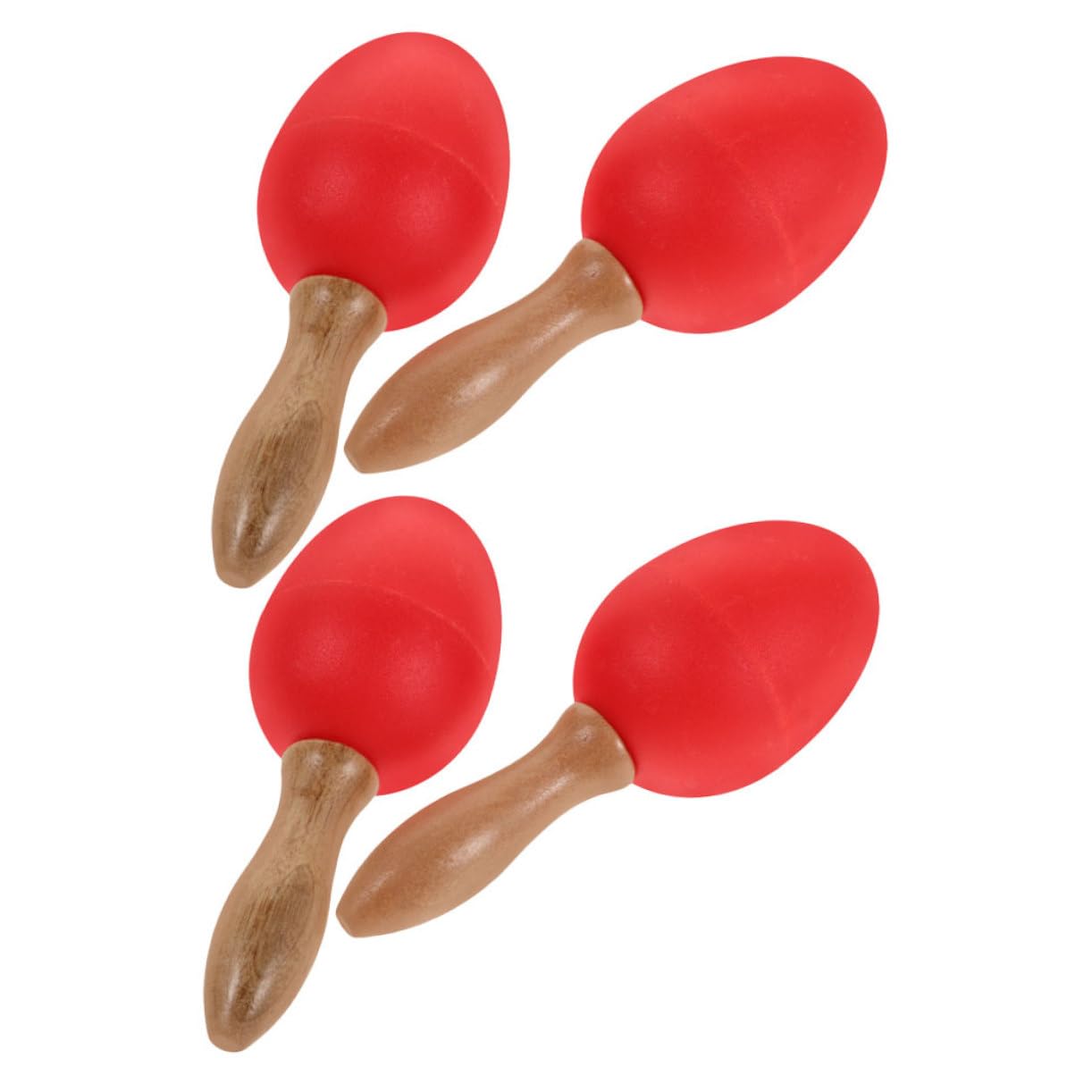 Abaodam Rattles Egg Shakers Set Wood Musical Toys for Boys and Girls Hand Percussion Bells Diy Painting Music Learning Toys