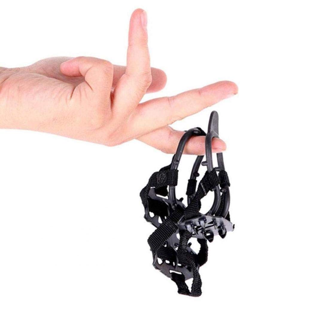 Crampons de Botte de Chaussure Crampons de Traction de Neige Chaussure Crampons antidérapants de Neige 24 Dents Couvre-Chaussures Noir 1 Paire Taille M