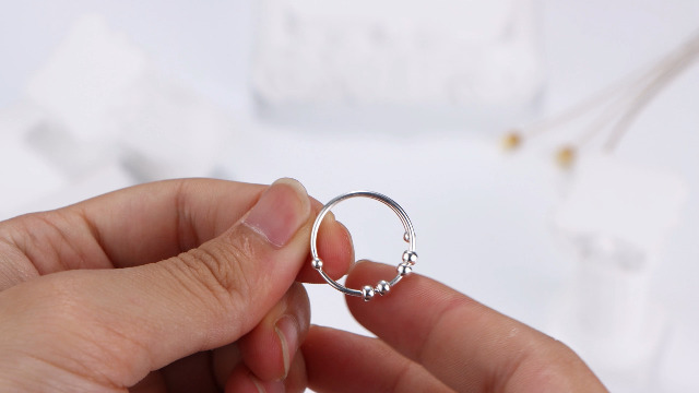 Anello Donna Anelli Spinner In Argento Sterling 925 Con