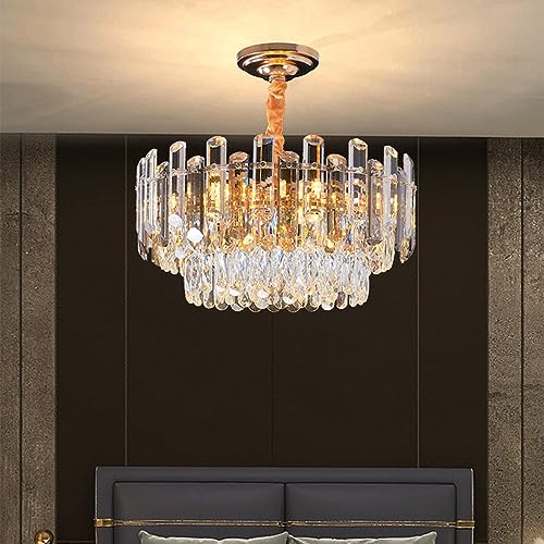 Lustre en cristal à éclairage variable pour éliminer la lumière agressive