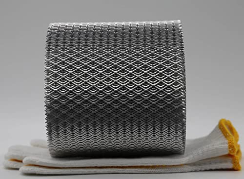 Carligo Thickened Gutter Guard, Leaf Guards for Gutters, Aluminum 5 Inch x 21 Feet Leaf Filter Gutter Protection Roll, Gutter Covers Screen, Rain Gutter Leaf Guards, Gutter Mesh