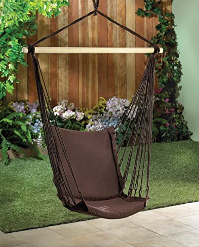 Espresso Cotton Padded Swing Chair #TOP1