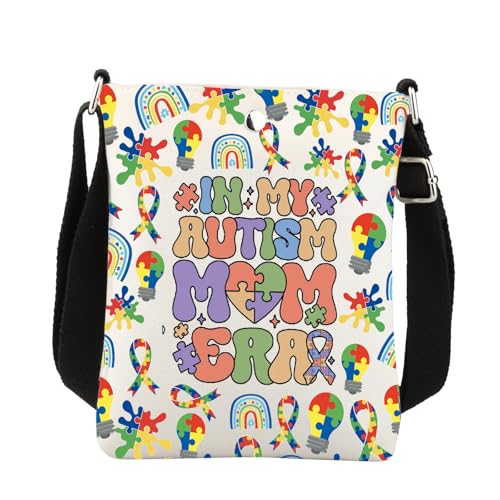 Autism Mom Crossbody Bag Autism Awareness Mom Gifts for Autism Mom Gifts In My Autism Mom Era Gifts Autism Crossbody Purse