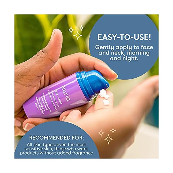 Nuria - Calm Daily Moisturizer for Face, Fragrance-free Face Moisturizer for Sensitive Skin, With Cotton Grass, Shea Butter, and Cocoa Butter, 30mL/1 fl oz