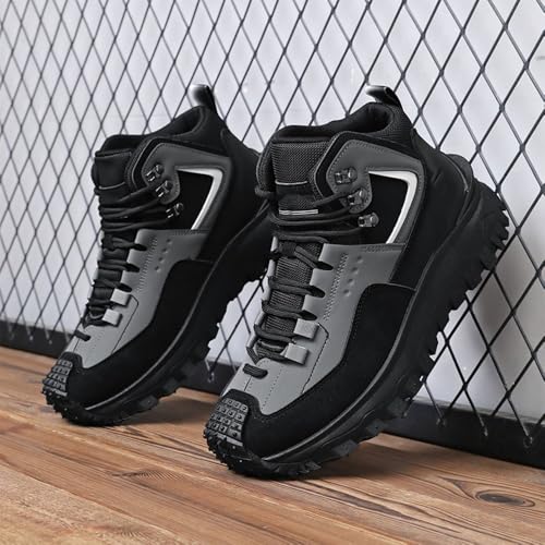 The First Young Shoes Men, Thefirstyoung Steeltoe Boots,Men's Outdoor Hiking Safety Work Boots3