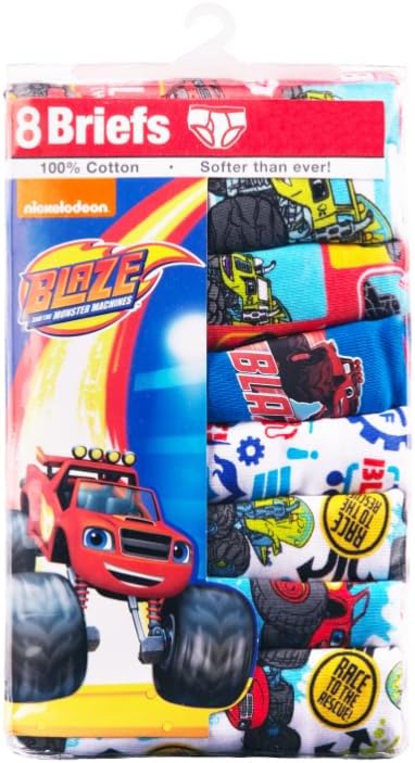 Miniatura 6 de Ropa interior para niños con licencia Mickey Mouse Blaze Cars Paw Patrol Marvel Toy Story paquete de 8 calzoncillos para niños pequeños y grandes