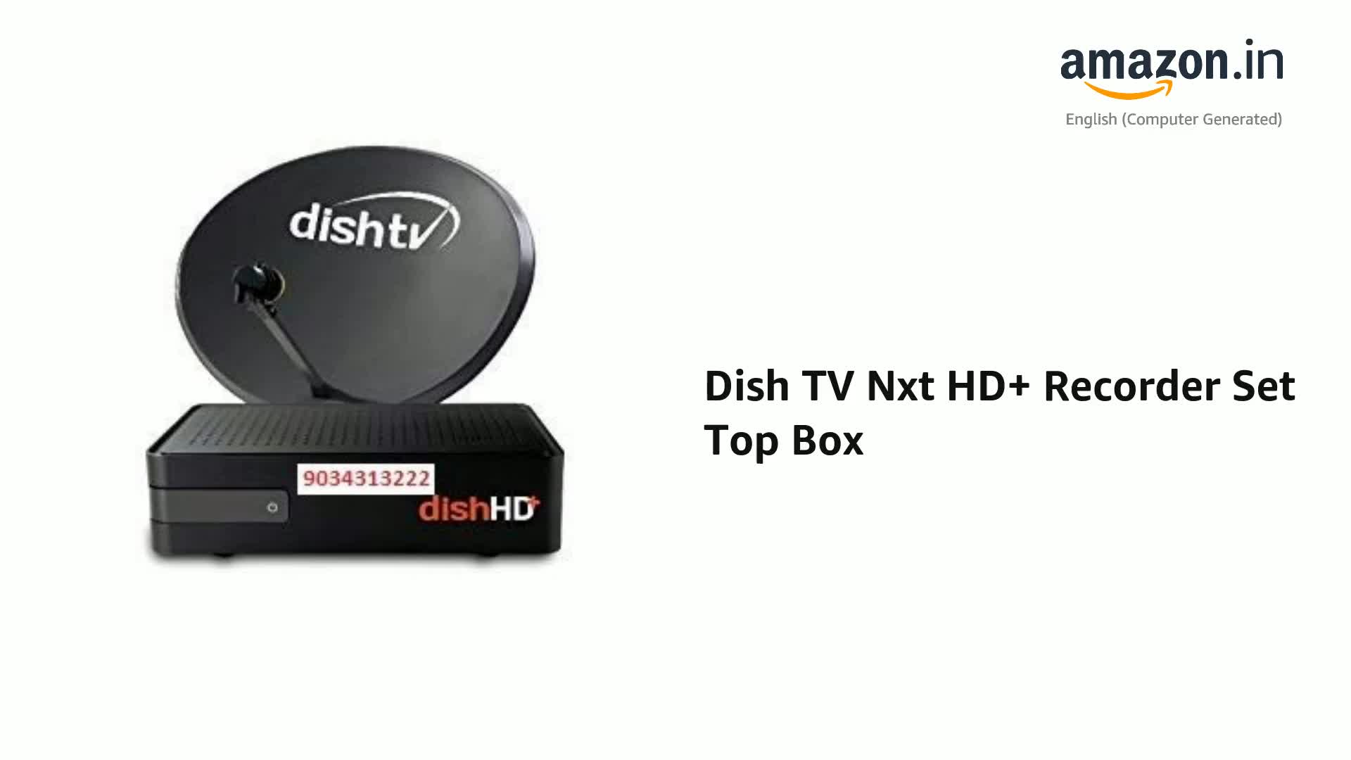 Dish TV Nxt HD+ Recorder Set Top Box with 1 Month Titanium Sports