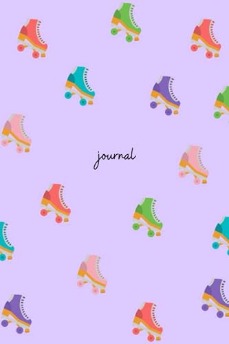 Roller Skate Journal: Lavender Roller Skating Journal, Roller Derby Notebook | 6 x 9 Wide Ruled