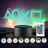 ❤ PERFEKTES GESCHENK --- Das 3D-PlayStation-Nachtlicht ist perfekt für Geeks und Fans des beliebten Spielesystems. Perfekt als einzigartiges Geschenk oder Geburtstagsgeschenk, Erntedankgeschenke, Einweihungsgeschenke, Abschlussgeschenke, Weihnachtsgeschenke für Kinder, Babys, Kleinkinder, Freunde. Ideale Wohnkultur, Schlafzimmerdekoration, Kinderzimmerdekoration, Babyzimmerdekoration usw.