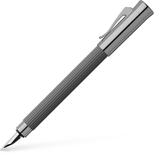 FABER-CASTELL 141783 Faber Castel - Pluma estilográfica, B, negrita, Tasimio, gris piedra, doble uso, genuino importado