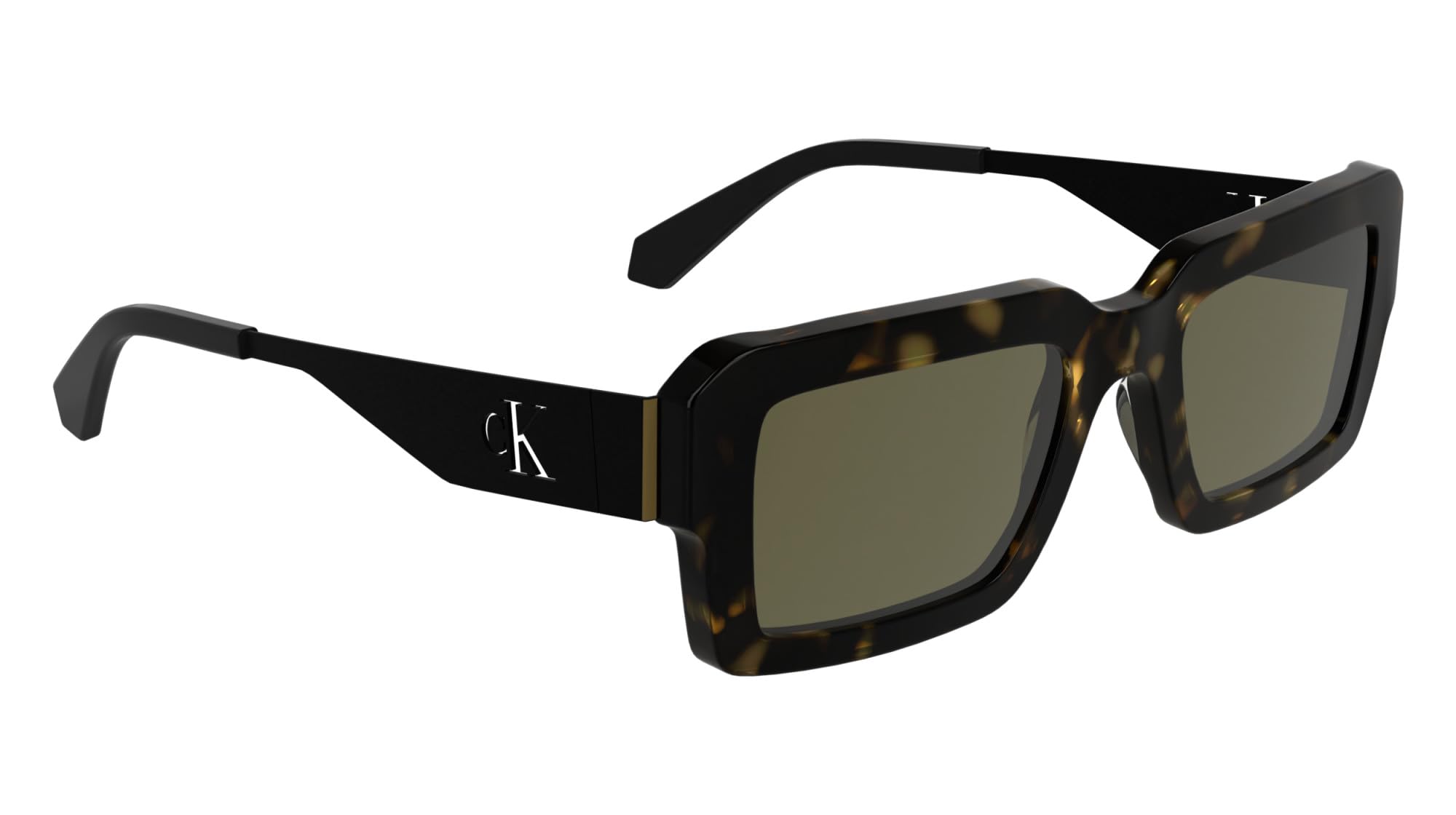 Calvin Klein Jeans Unisex Adult Sunglasses CKJ25606S - Dark Havana with Solid Brown Lens