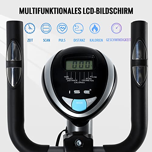 Crosstrainer Ellipsentrainer für Zuhause Ellipsen Ergometer Elliptisch Heimtrainer mit Schwungmasse,8 Widerstandsstufen – Bild 3