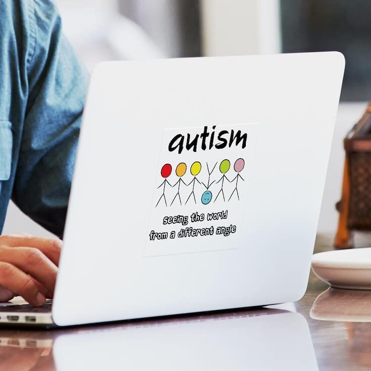 CafePress Autism Angle Square Sticker Square Bumper Sticker Car Decal
