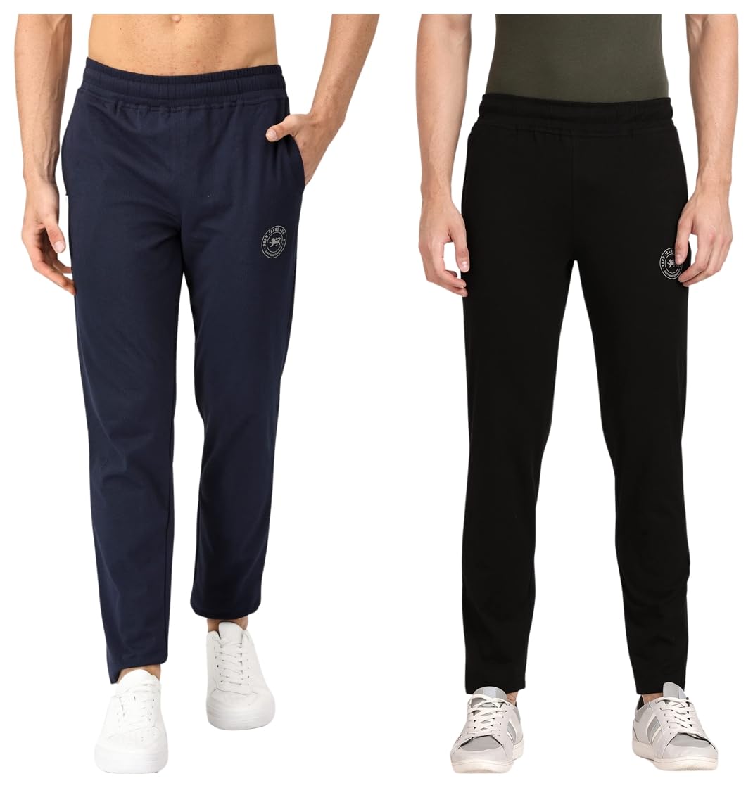 pepe jeans Men Slim Mid Rise Track Pants (Pack of 2), Multicolour, Large-picture-33