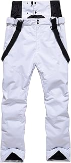 HOTIAN Women's Ski Trousers Outdoor Trousers Snowboard Trousers Winter Waterproof Warm Removable Braces Ski Cross-Country Ski Trousers Thermal Trousers Hiking Trousers Ski Trousers