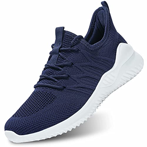 Image of Mens Running Shoes Slip-on Walking Sneakers Lightweight Breathable Casual Soft Sole Trainers