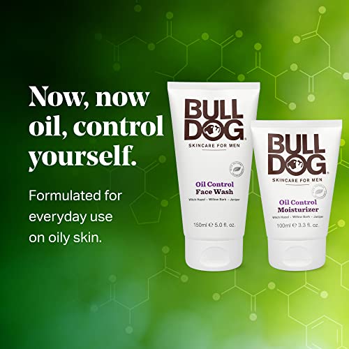 Bulldog Mens Skincare and Grooming Kit inicial de controle de óleo com hidratante e sabonete facial,