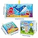 Dr.Rapeti 8-Pack Soft Cloth Books Baby Bath Books Crinkle Washable Chewable Early Educational Preschool Learning Giftable for Infant Toddler Kid