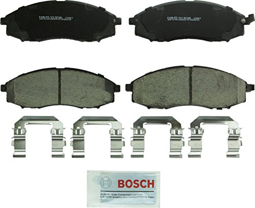 BOSCH BC830 QuietCast Premium Ceramic Disc Brake Pad Set - Compatible with Select Nissan Frontier, Xterra; FRONT
