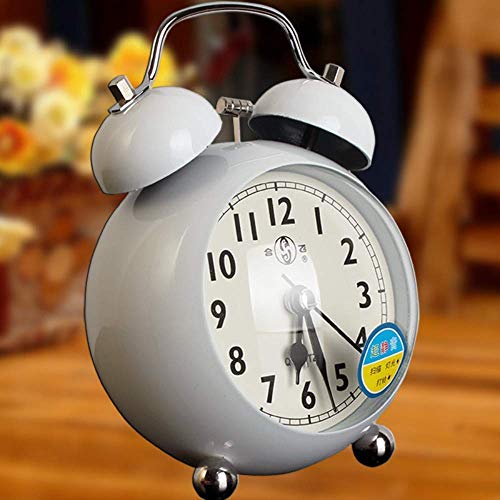 Wecker Nachtbatteriebetriebene 3-Zoll-kreative Wecker Analog-Quarz-Wecker Mini No Noise Mit Nachtlicht Reisewecker