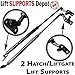 Qty (2) Fits Highlander 2008-13 Liftgate Lift Supports With Power Gate With Brackets