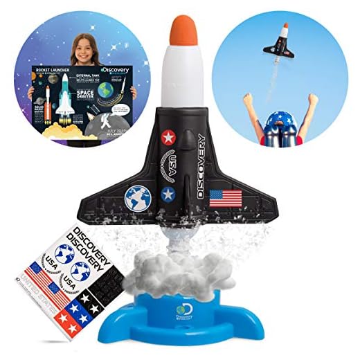 Discovery Kids #Mindblown Model Rocket Launcher STEM Educational Science Experiment Kit for Kids