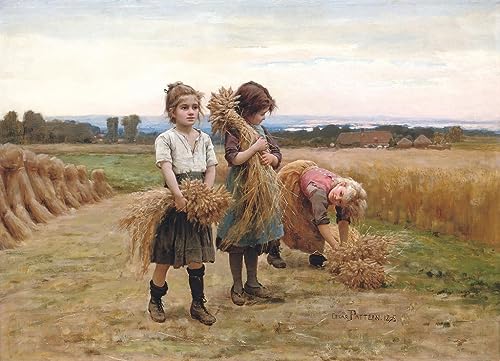 Impression d'art mural haut de gamme : les Jeunes Moissonneurs de Pattein en grand format 60x90