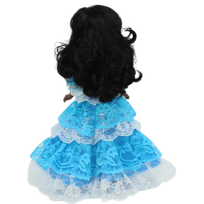 FOLK Muñeca Mari's mulata Yemaya Vidal Rojas Dolls Original 41 cm. colección Vestido religioso santera. Fabricada en España Artesanía
