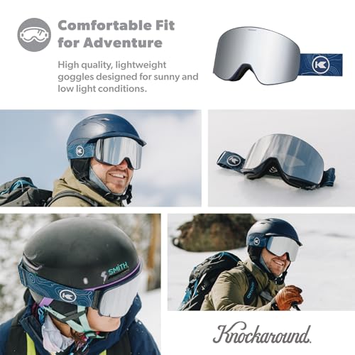 Knockaround Slingshots Ski/Snowboard Goggles for Men, Women & Youth - Anti-Glare & Fog Coating - UV400 Protection - Image 5