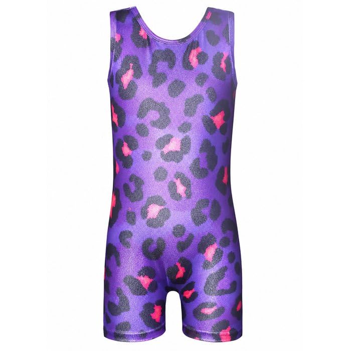 HOZIY Gymnastics Leotards for Girls with Shorts Toddlers Biketards Rainbow Unicorn Dinosaur Mermaid Leopard Flower Galaxy
