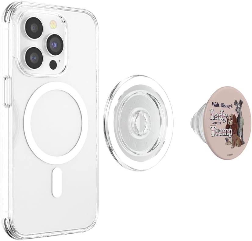 Disney Lady and the Tramp Logo PopSockets MagSafe PopGrip for iPhone