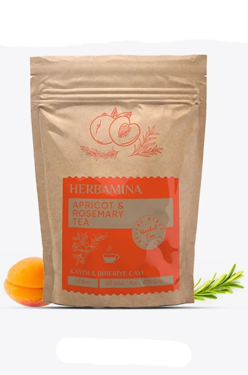 Herbamina Wellness Bundle 4-in-1 – Herbal Mix 20, Apricot Rosemary Tea 45, Yarrow Herbal Tea 30 & Inulin Bromelain Coffee 30 Sachets