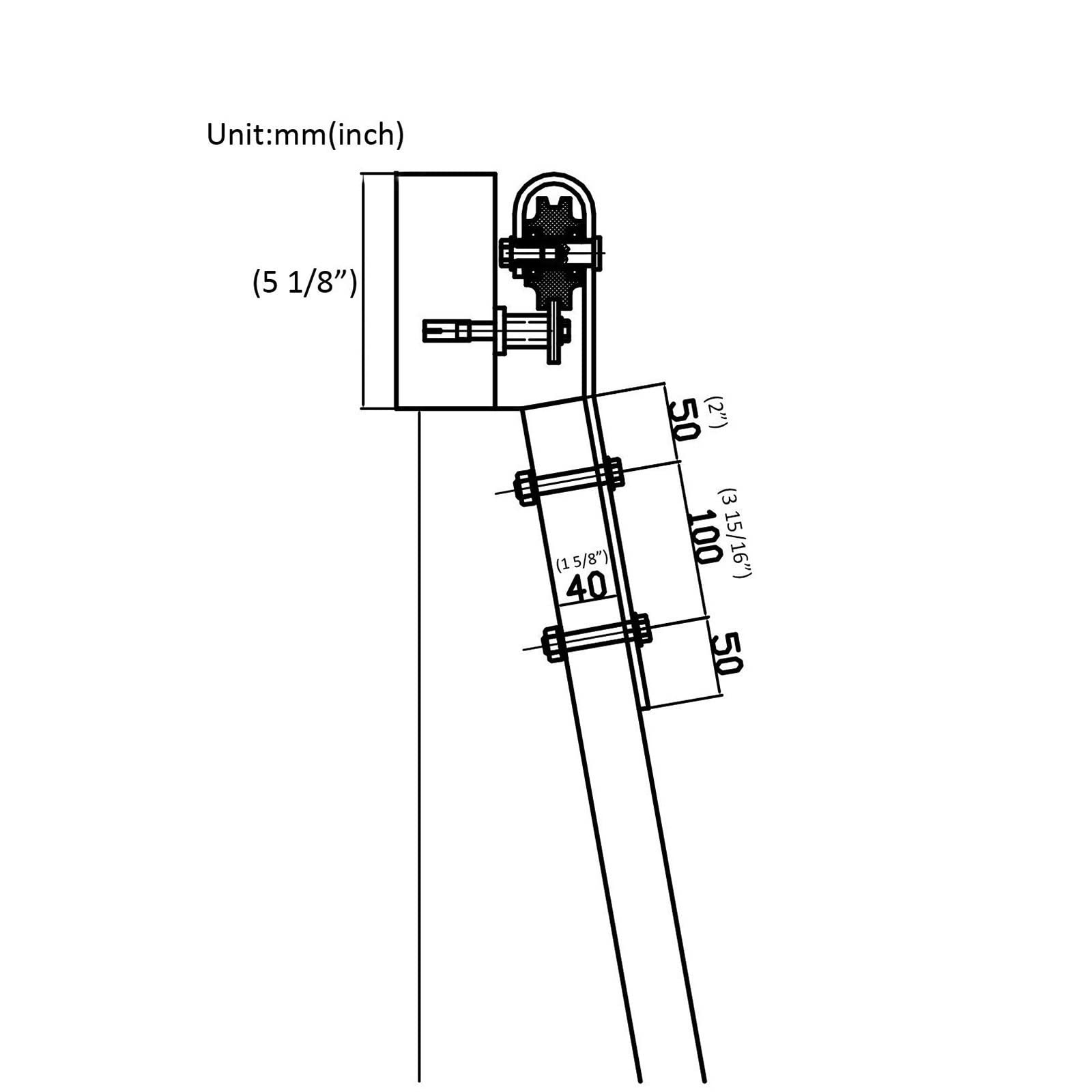 Kit di Ferramenta Scala della Libreria Rotolamento - Set Ferramenta di Binario Porta Scorrevole, Accessori per Binari di Guida per Scale Mobili, Scorrevoli in Modo Fluido E Silenzioso