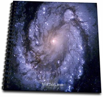 3dRose db_76829_1 Galaxy and Nebula-Spiral Galaxy M100-Drawing Book, 8 by 8-Inch