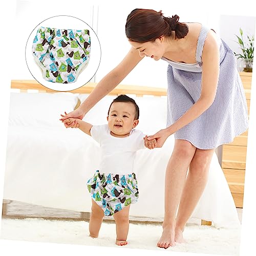 ibasenice 4 Pcs calças de treino impressas cueca bebe calcinha bebe calça de treinamento pee potty c